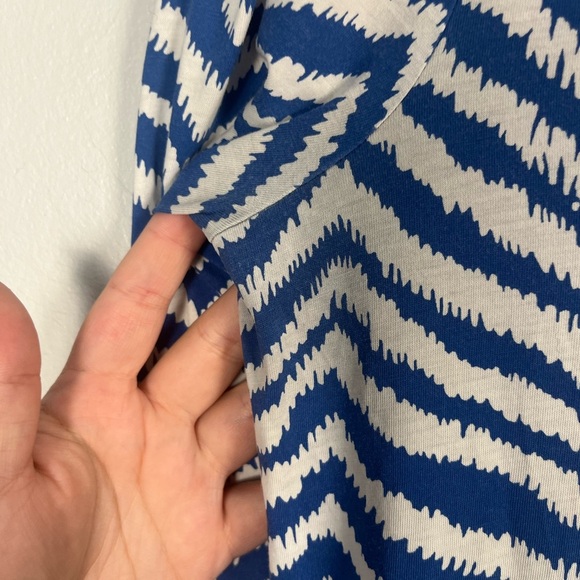Lilly Pulitzer Rossmore Midi T-Shirt Dress Blue Stripe Zebron, Size small - Picture 6 of 10